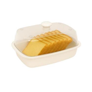 Imagem de Porta Pão Forma Bolo Acrílico Com Tampa Preto e Branco - Dóia House, B