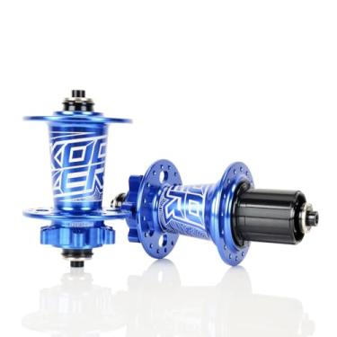 Imagem de BestPartsCom KOOZER XM490 Cubo de 32 Furos Completo Alumínio Ultraleve MTB Mountain Bike Hub de Freio a Disco Liberação Rápida (qr) Conjunto de Cubo Traseiro Frontal XD Driver Cassete Azul para SRAM