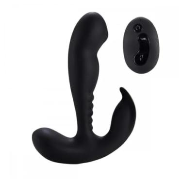 Imagem de Vibrador Anal Silicone 10 Níveis Com Estimulador De Próstata E Controle Remoto Brinquedo Erótico
