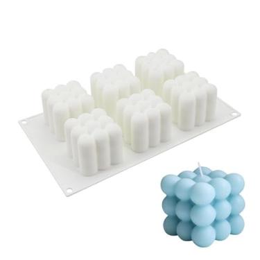 Imagem de Molde Silicone Vela Sabonete Bolinha 6 Cavidades