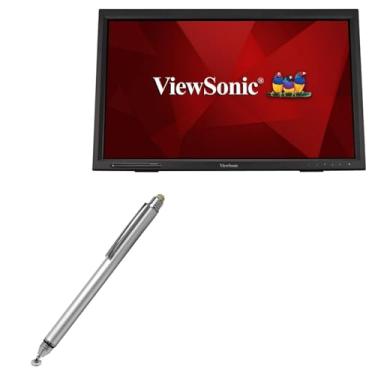 Imagem de BoxWave Caneta Stylus compatível com Viewsonic Monitor TD2423D (24") - Caneta Stylus capacitiva DualTip com ponta de disco capacitiva - prata metálica