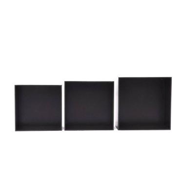 Imagem de Kit Trio De Nicho Médio Decorativo Quarto/sala 100% Mdf Marrom Café