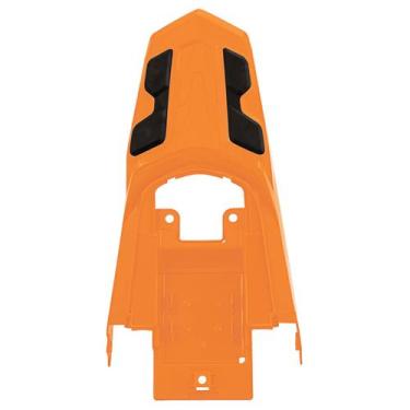 Imagem de Rabeta de Moto Traseira Bros-160 2015 Á 2017 Cromo Forte , LARANJA CAN