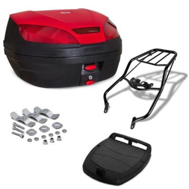 Imagem de Baú Bauleto De Moto 52 Litros Pro Tork Com Bagageiro Nxr 125 150 Bros 