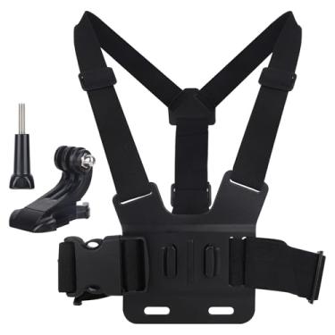 Imagem de Arnês Leve para Montagem no Peito, ABS Respirável e Durável e Correia Peito em Aço Inoxidável para AKASO DJI Osmo Câmara de Ação (Preto)