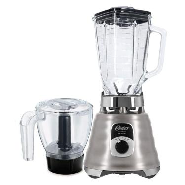 Imagem de Kit Oster New Osterizer Liquidificador E Base Processadora Aço Escovado 110V