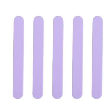 Imagem de Grcfumo 5pcs Silicone Wax Espátulas, escovas de raspadinhas de argamassa de silicone, palitos de silicone para remoção de cabelos reutilizáveis non stick silicone cera espátulas pa (Róseo) (Azul)