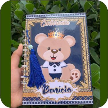 Imagem de Caderneta de Saúde - Ursinho Principe - Krika Personalizado