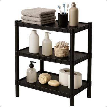 Imagem de Estante 3 Prateleiras - Sapateira Organizadora, Prateleira Para Livros, Estante De Livros Multiuso Para Cozinha, Sala Ou Escritório