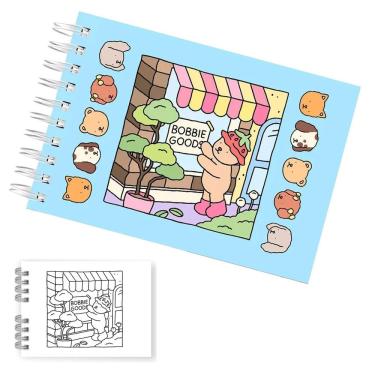 Imagem de Livrinho de Colorir Pintar Desenho Urso Ursinho Livro Caderno Pintura Arte Diversao Lazer Entretenimento Relaxante