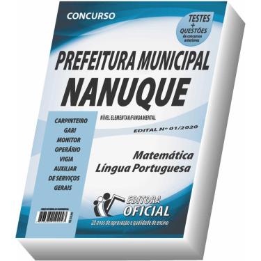 Imagem de Apostila Prefeitura De Nanuque Nível Elementar E Fundamental