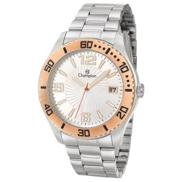 Imagem de Relógio CHAMPION masculino analógico branco rosê CA31202S