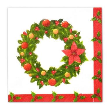 Imagem de Guardanapo de Papel 20 folhas Guirlanda 33cm Espressione Christmas