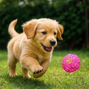 Imagem de Bola Interativa Brinquedo Pet Bola Porta Petisco Ração Para Cachorros 