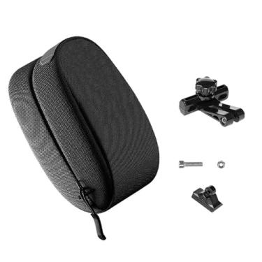 Imagem de rockible Bolsa de selim para bicicleta de estrada, bolsa para bicicleta, acessórios portáteis para ciclismo, mochila de selim para bicicleta, para viagem de, Preto
