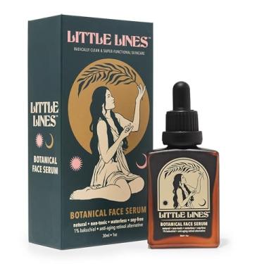 Imagem de LITTLE LINES Soro de óleo facial Botanical Bakuchiol | Alternativa de retinol | Cuidados com a pele naturais antienvelhecimento para linhas finas e rugas | Hidratante e clareador | Óleo de Gua Sha |