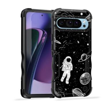 Imagem de EFGWSDER Capa para Pixel 10 Pro XL, [camada dupla] [proteção contra quedas de grau militar de 3,5 m] Capa resistente à prova de choque para Google Pixel 10 Pro XL 6,8 polegadas 2025, planeta