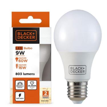 Imagem de Lâmpada LED Bulbo 9W Bivolt Branca Black+Decker