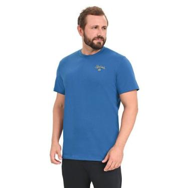 Imagem de Camiseta Masculina Under Armour Curry Embroidered Splash, Azul, P