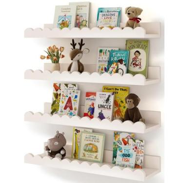 Imagem de Prateleiras de livros de parede Shario Nursery, pacote com 4 unidades 