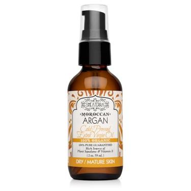 Imagem de Shea Terra Organics Óleo De Argan Marroquino Extra Virgem Prensado A Frio Terra, Rico Em Nutrientes, Natural E Orgânico Com Vitaminas Antienvelhecimento Para Aumentar Elasticidade Da Pele Seca Madur