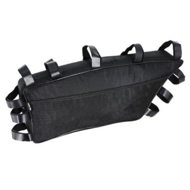 Imagem de IEUDNS Bolsa para quadro de bicicleta, bolsa para tubo superior, alça para ciclismo, para bicicleta elétrica para chaves, mini bomba de ar, carteira para, Style a