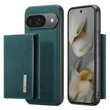 Imagem de Capa carteira de couro magnética destacável 2 em 1 para Google Pixel 10 Pro, com 7 compartimentos para cartão + compartimento para dinheiro, recurso de suporte, TPU à prova de choque e capa de