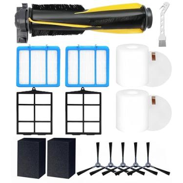 Imagem de Peças de reposição para aspirador robô Shark RV2120AE AV2110S RV2100S RV2110S, 1 escova principal, 2 filtros, 5 escovas laterais, 2 pré-filtros, 2 filtros