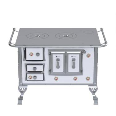 Imagem de Fogão a Lenha GII N 2 Sec Branco Buque Sem Tampa Saida Direita