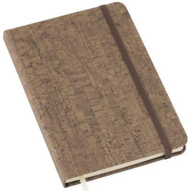 Imagem de Caderneta Anotação Pautada Com Elástico 21x14cm Cortiça - Serv Color