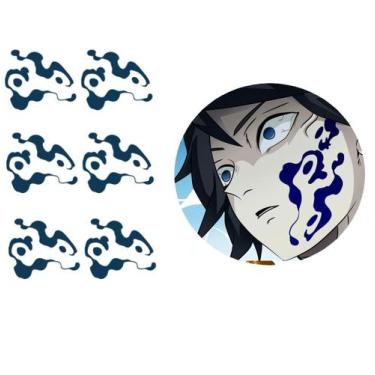 Imagem de Tatuagem temporária A4 cosplay Giyu Tomioka Demon Slayer - 3i