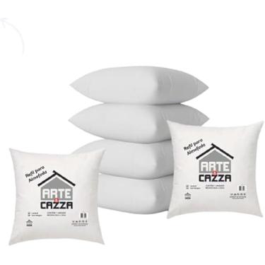 Imagem de Kit 6 Refil Enchimento Almofada 50x50 M Alta Fibra Silicone