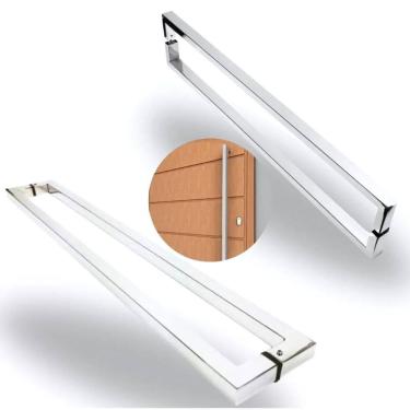 Imagem de Puxador U Em Aço Inox De 40Cm - Polido E Escovado