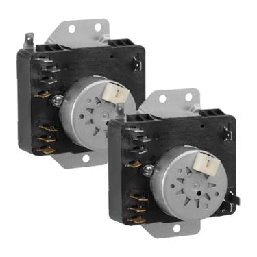 Imagem de 2 peças compatíveis com temporizador de secador, substituição de temporizadores de secador, substituição de cronômetro de secadora duradoura Prático W10185982 Temporizador de máquina de secagem para