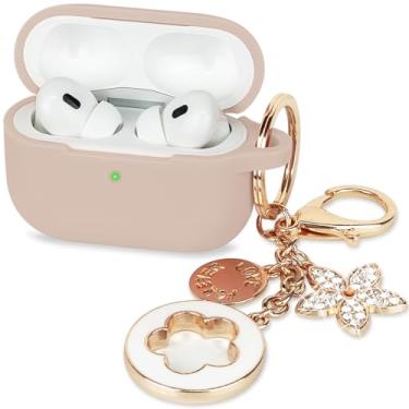 Imagem de Capa para Apple Airpods Pro 3 (2025) - VOTILE Airpods Pro 3 capas femininas de silicone iPods Pro 3 fones de ouvido acessórios sem fio capas de carregamento meninas chaveiro brilhante para Airpod