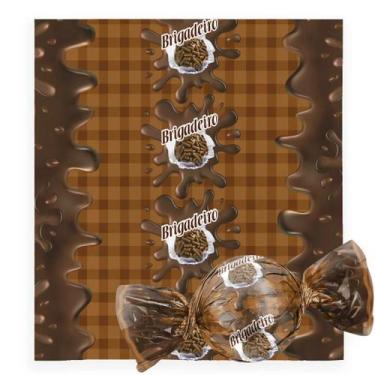 Imagem de Embalagem Trufa 14,5x15,5 Frutal Brigadeiro com 100 unidades - Cromus 