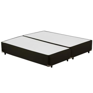 Imagem de Cama Box Bipartido QUEEN SIZE Corano Preto Universal - 158x198 (Bipartido) - Queen Size