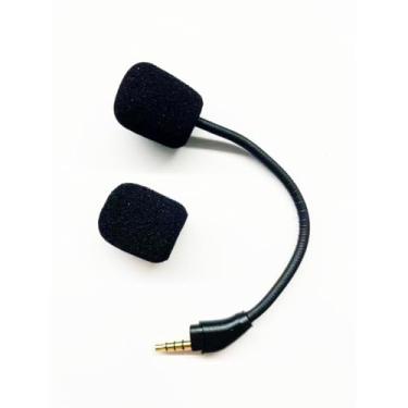 Imagem de OYSTERBOY Microfone Boom de substituição para fone de ouvido HyperX Cloud, microfone com cancelamento de ruído (Cloud 3 III)