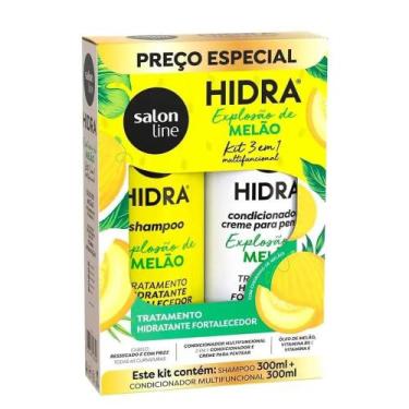 Imagem de Shampoo Mais Condicionador Hidra Explosão de Melão Salon Line 600ML