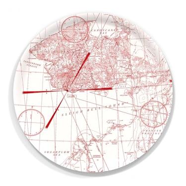 Imagem de Bandeja redonda grande branca Holiday Hunt | Madeira de bétula e melamina limpa | Perfeita para casa, entretenimento, presentes | Multicolorida, 15,7D