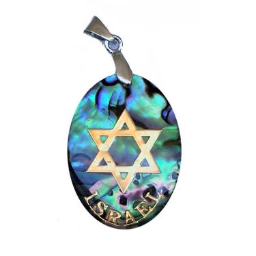 Imagem de Pingente Estrela De Davi Verde - Direito De Israel