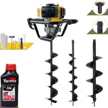 Imagem de Kit Perfurador de Solo À Gasolina Lynus PSL517 Motor 2T 52cc 1,8HP 9.0