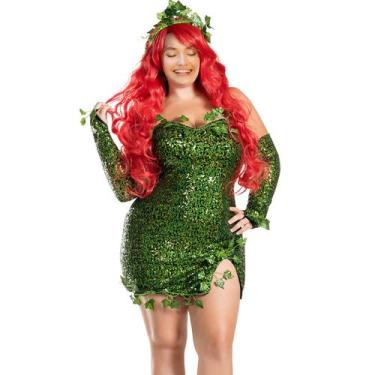 Imagem de Fantasia de cosplay Christmas Ivy Vestido verde de Natal feminino Kilu