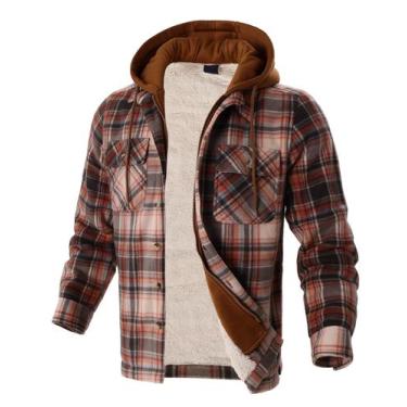 Imagem de Moletons com capuz de flanela Gary Com para homens, lã pesada