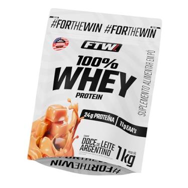Imagem de FTW 100% Whey Protein com Proteína Concentrada WPC, para Atletas com Alto Valor Biológico, Suplemento Pós-Treino Sem Glúten - Refil 1kg (Sabor Doce de Leite Argentino)