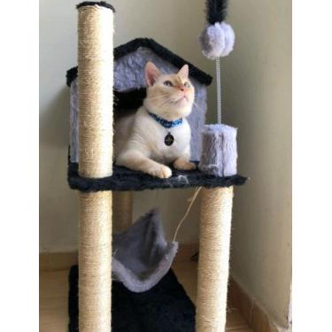 Imagem de Arranhador de gato casa  - Tundera Pet, cinza
