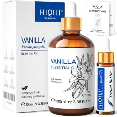 Imagem de Óleo essencial HIQILI Vanilla 100mL para difusor, banho, vela
