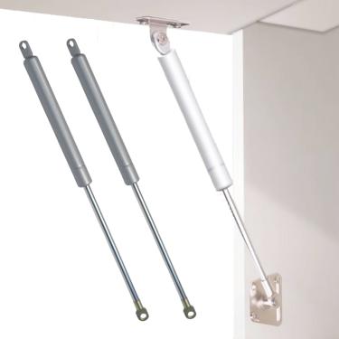 Imagem de Kit 2 Pistão Mola Gás Para Porta Móveis Armários 784n/80Kgf