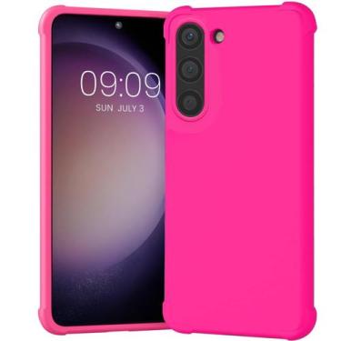 Imagem de Capa KIOMY para Samsung Galaxy S23 rosa neon à prova de choque TPU