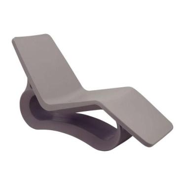 Imagem de Espreguiçadeira Chaise Tramontina Octo Em Polietileno Concreto Com Fur